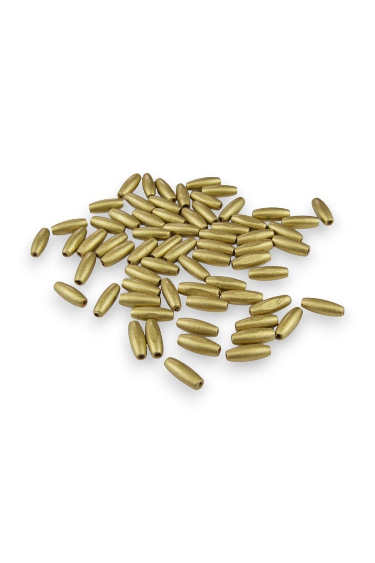 12 Mm Altın Sarısı (22X6 MM) Ahşap Boncuk 35 gr (70 ADET)
