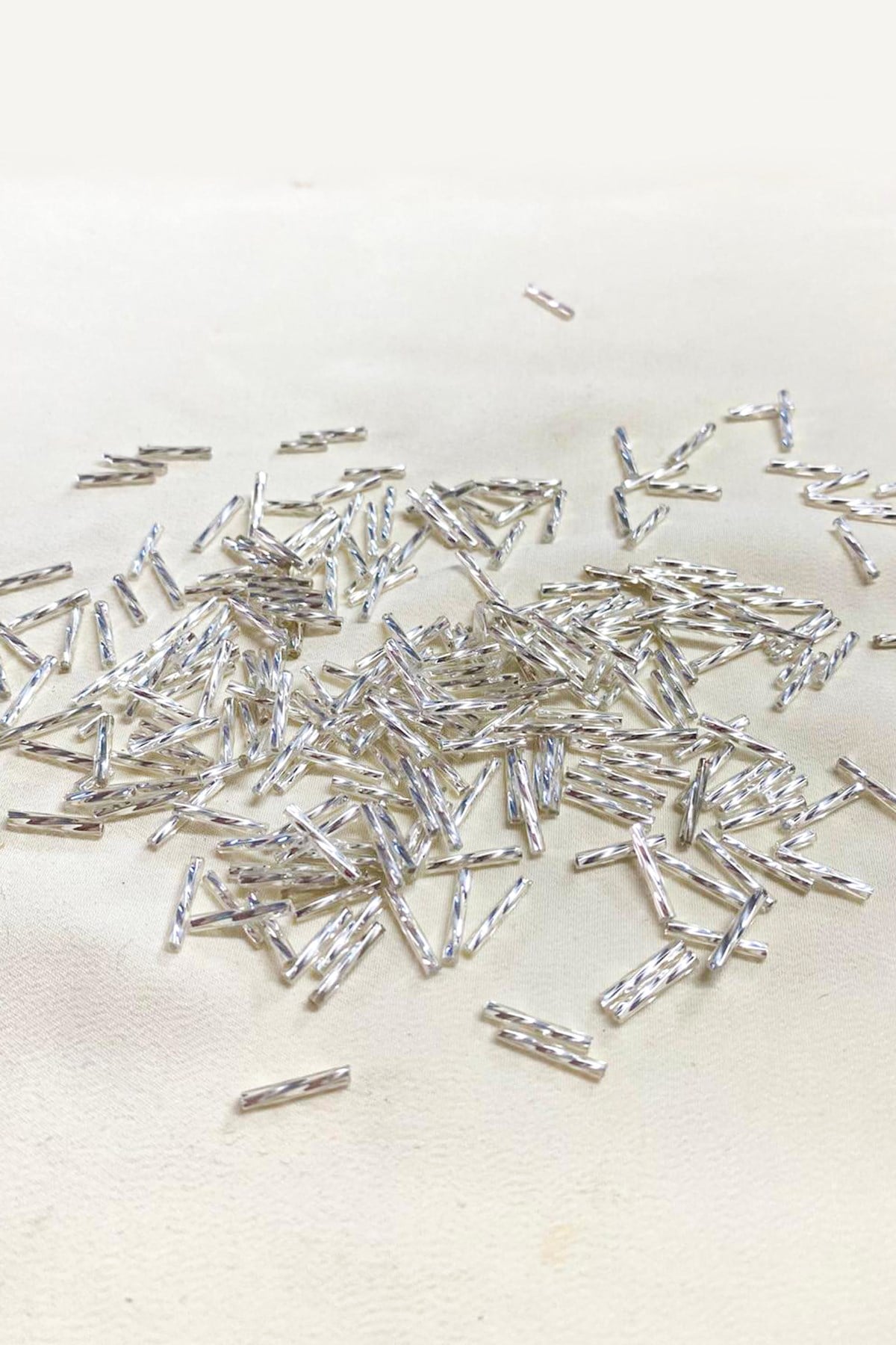 12 mm Gümüş Burgulu Boru Boncuk (50 Gr)