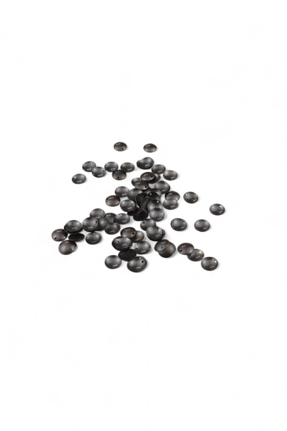 12 mm Koyu Gri Bombeli Pul Payet (30 Gr 50 Adet)