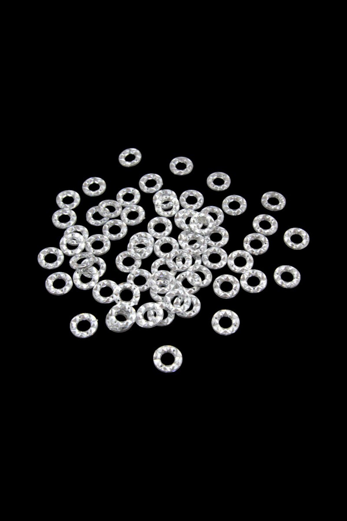 16x4 mm Yuvarlak Gümüş Dikme Taş (100 Adet)