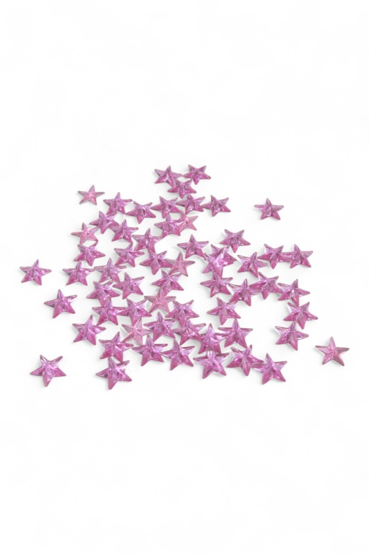 17 mm Yıldız Pembe Dikme Taş (100 Adet)