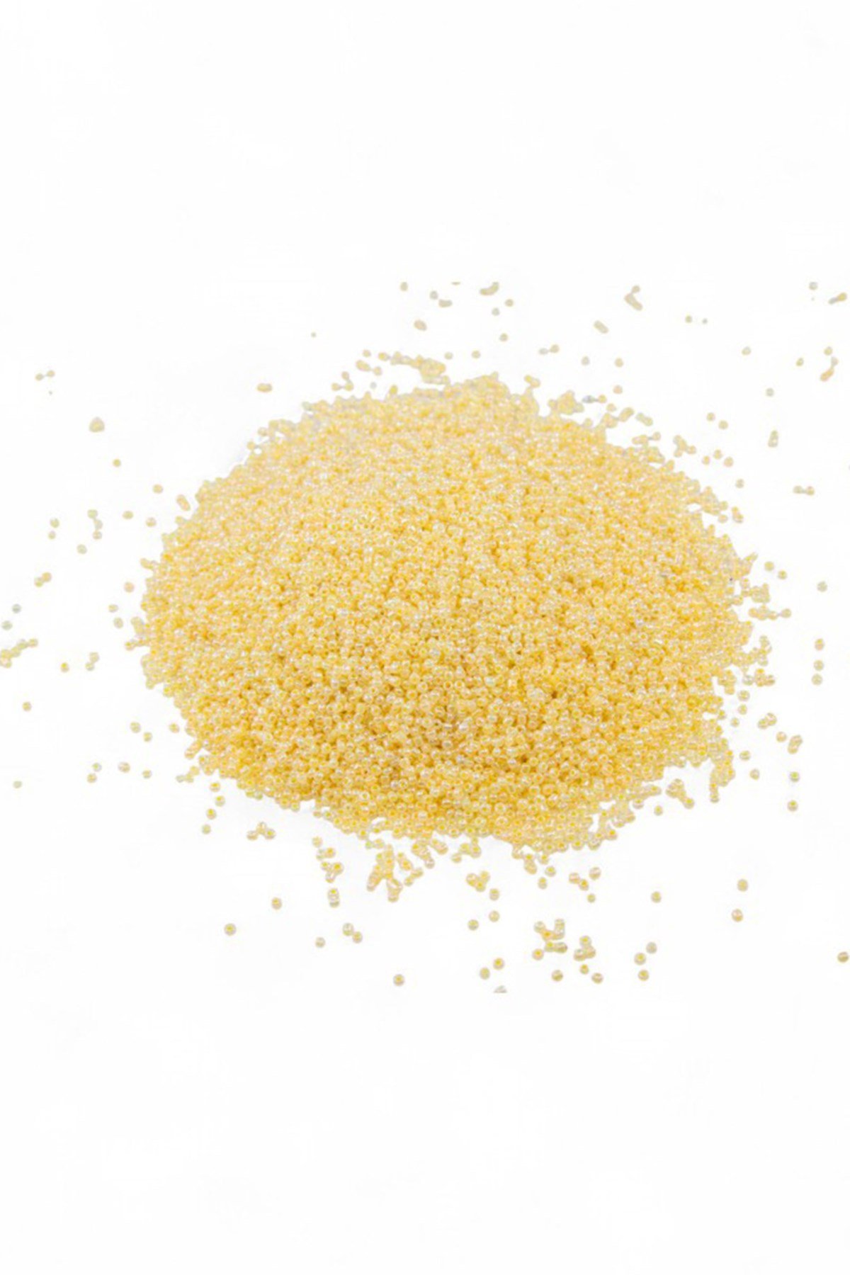 2 Renk Krem (11/0) 2 mm Kum Boncuğu 100 gr