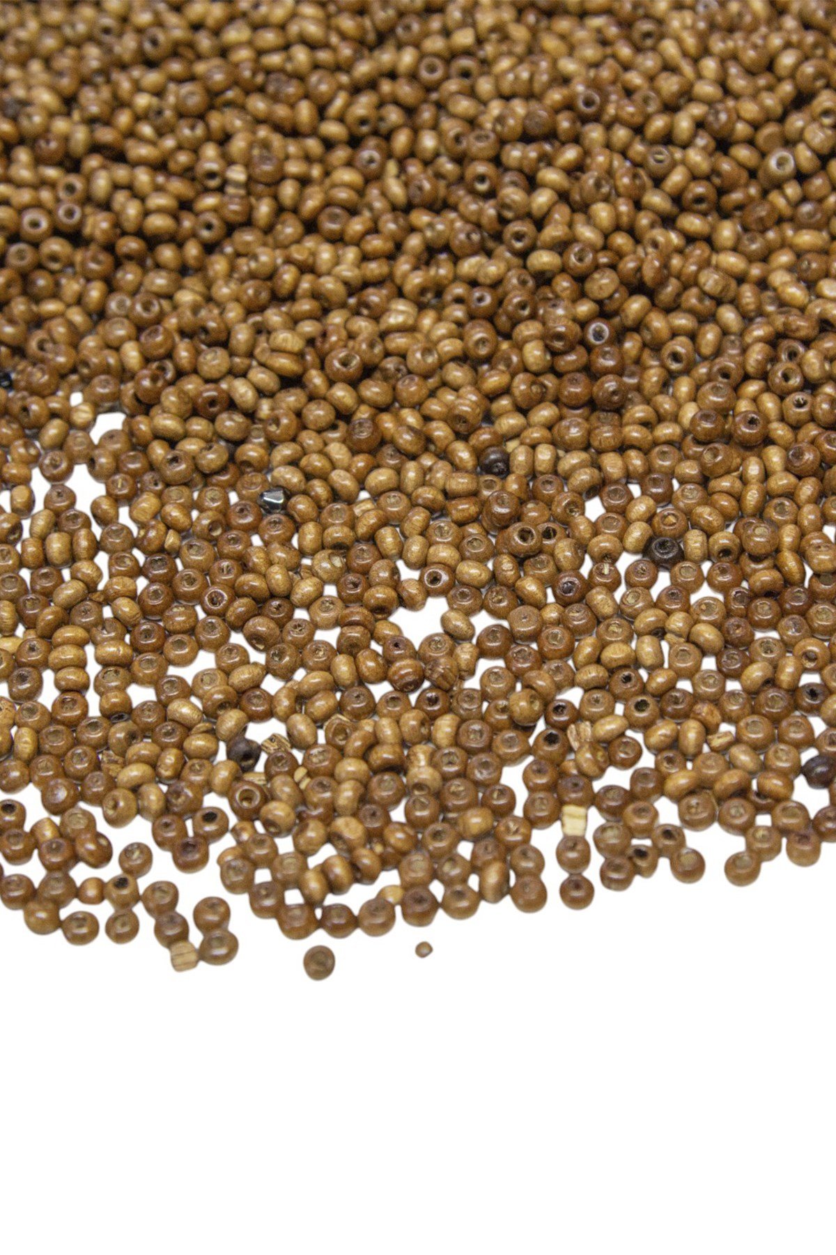 3 mm Açık Kahve Ahşap Boncuk 50 gr