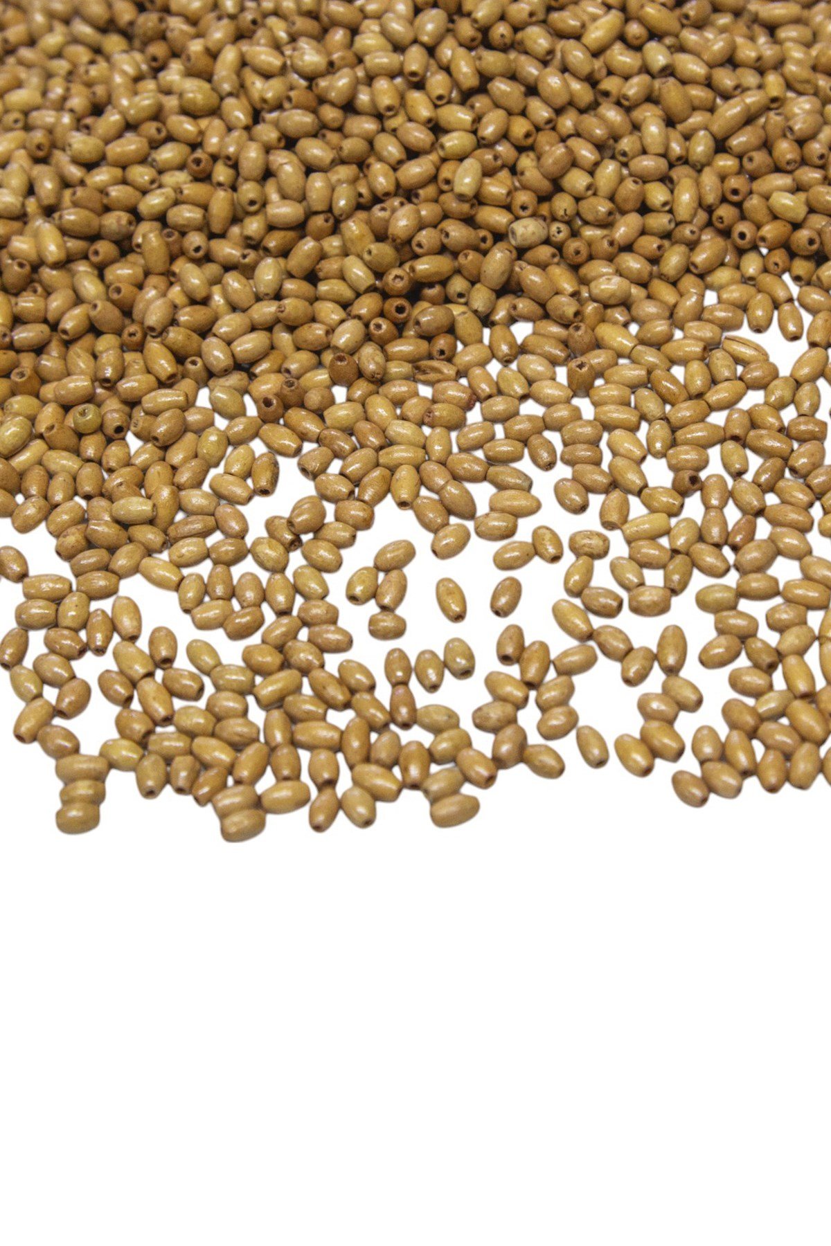 3 mm Arpa Meşe Rengi Ahşap Boncuk 50 gr