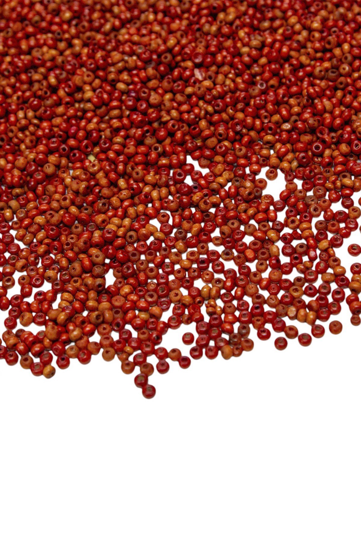 3 mm Kiremit Rengi Ahşap Boncuk 50 gr