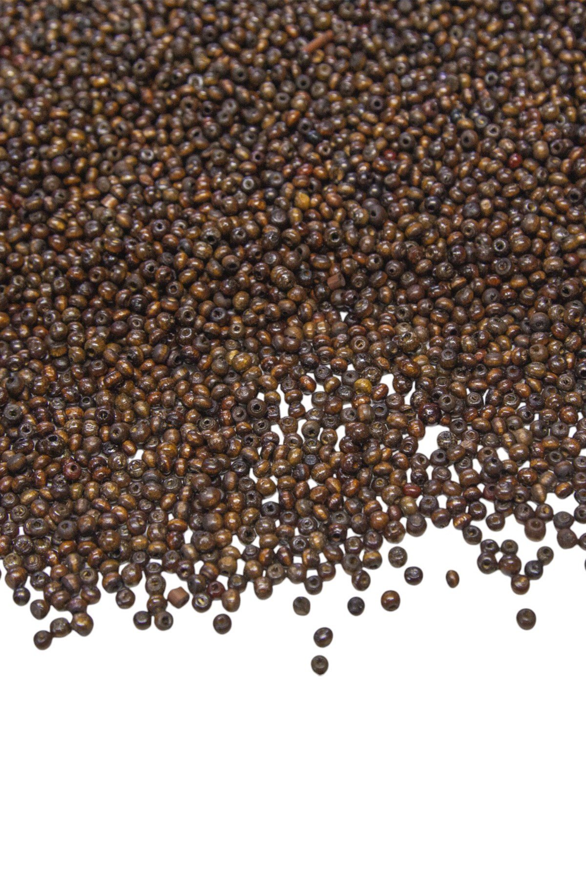 3 mm Koyu Kahve Ahşap Boncuk 50 gr