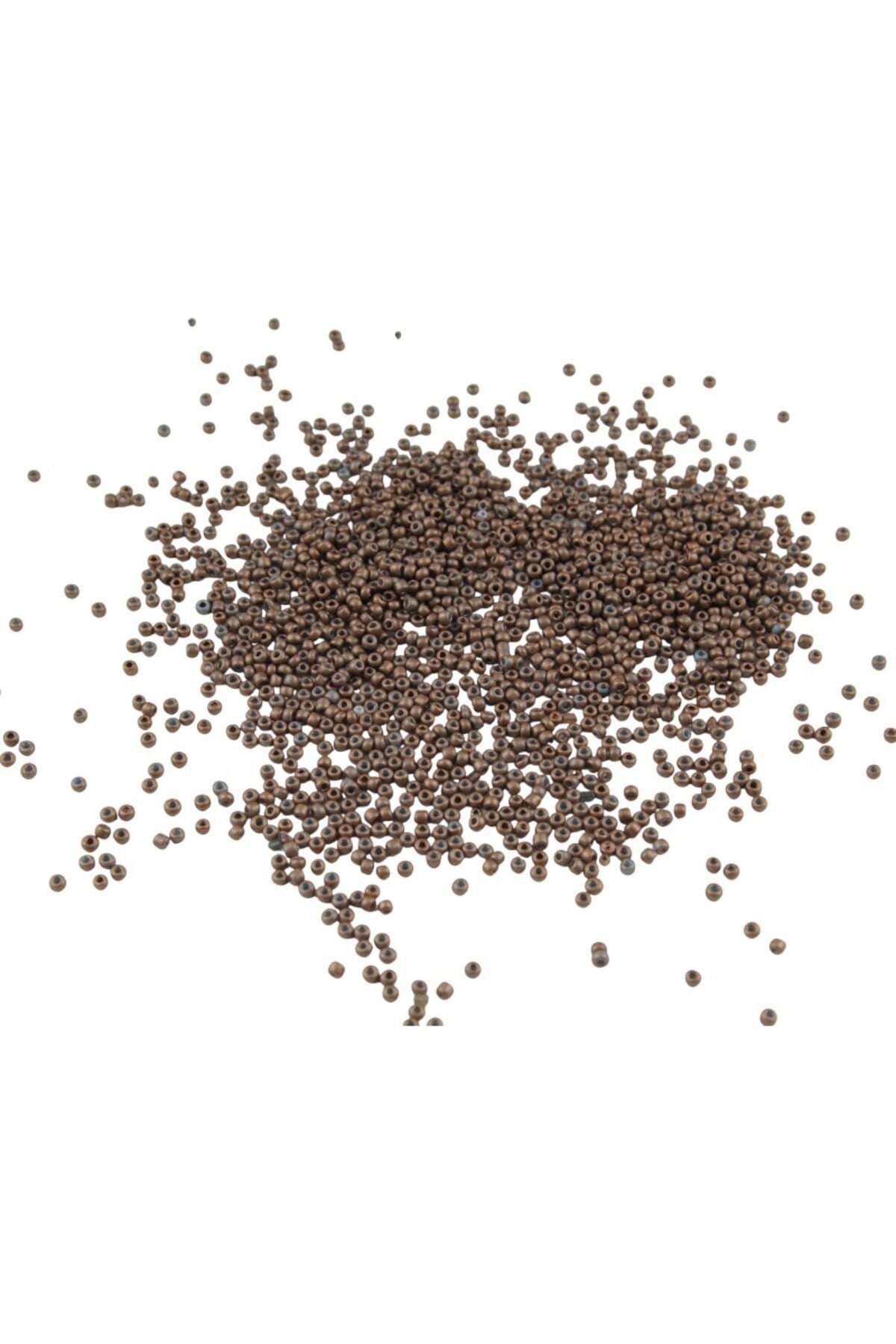 3 mm Metalik Bronz Kaplama 08 Kum Boncuk (100 Gr 6000 Adet)
