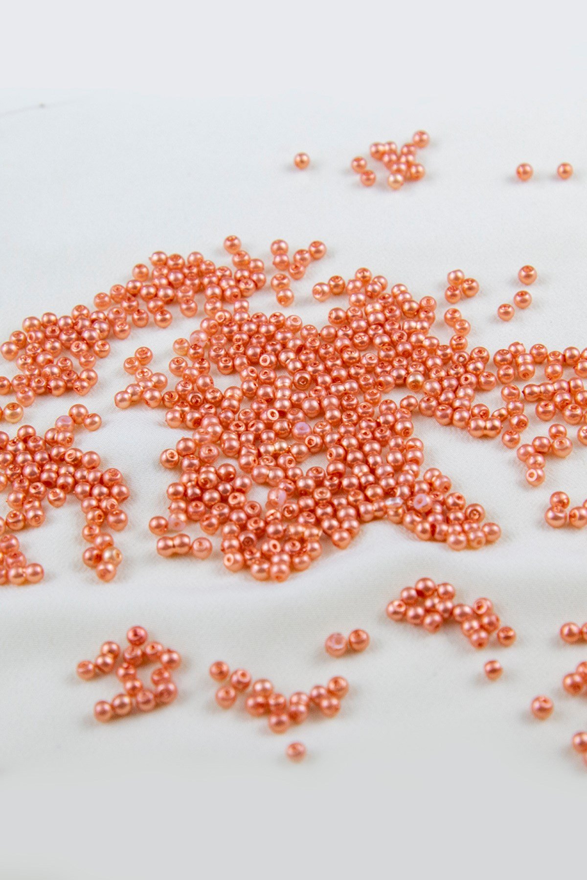 3 mm Orange Cam İnci Boncuk Aksesuar Takı Malzemesi (30 Gr 700 Adet)