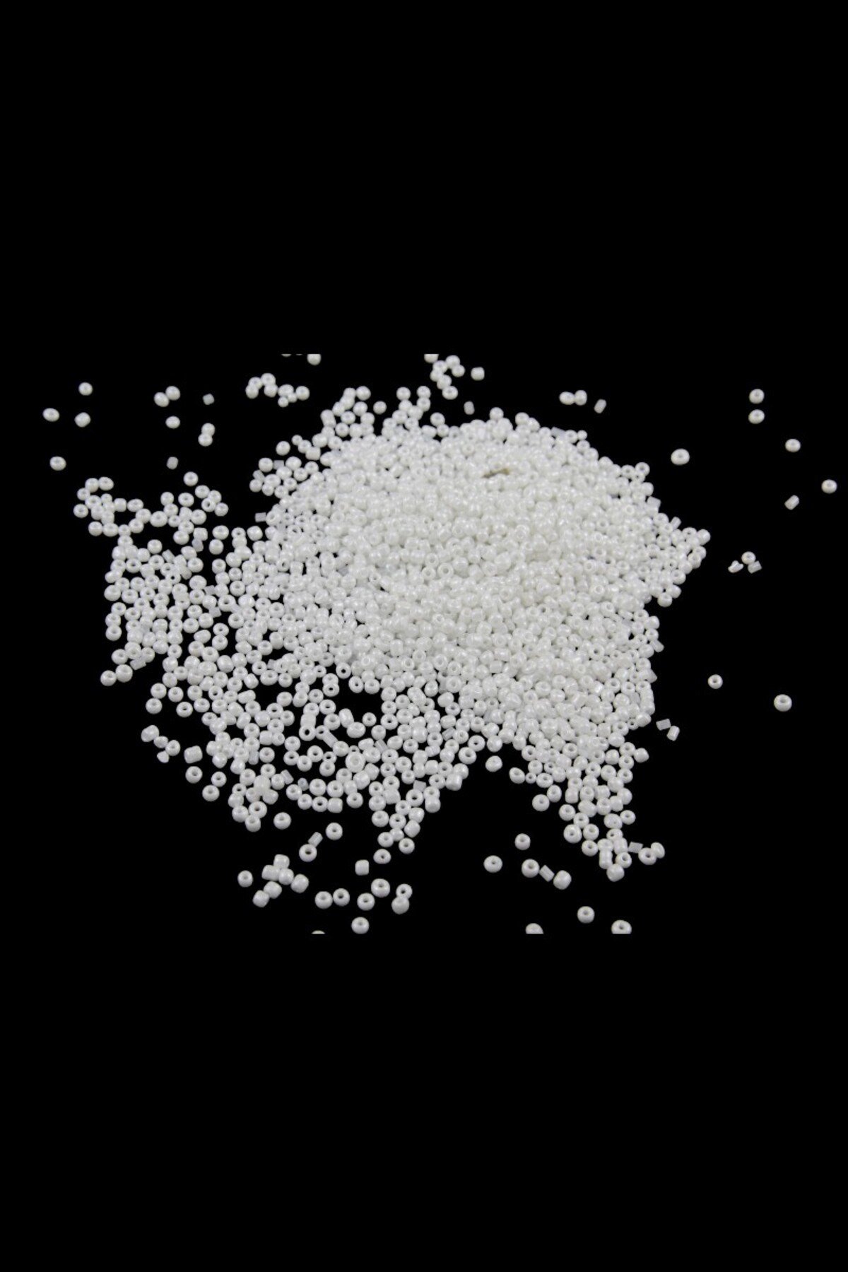 3 mm Süt Beyaz 08 Kum Boncuk (100 Gr 6000 Adet)