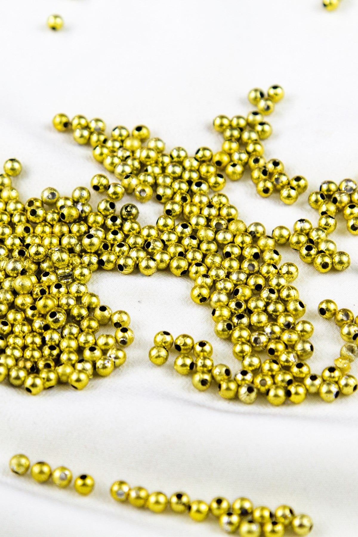 4 mm Gold Plastik İnci Boncuk Aksesuar Malzemesi (25 Gr)