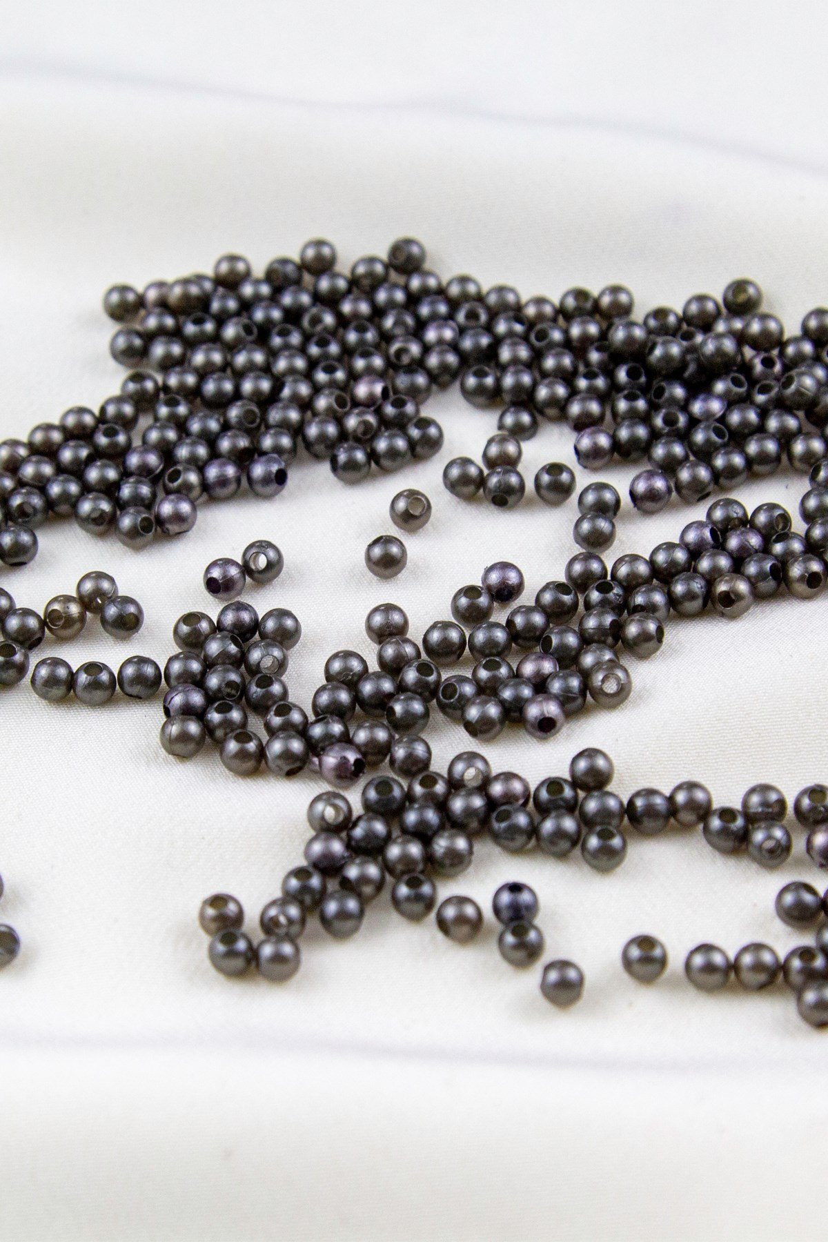 4 mm Haki Plastik İnci Boncuk Aksesuar Takı Malzemesi (25 Gr)