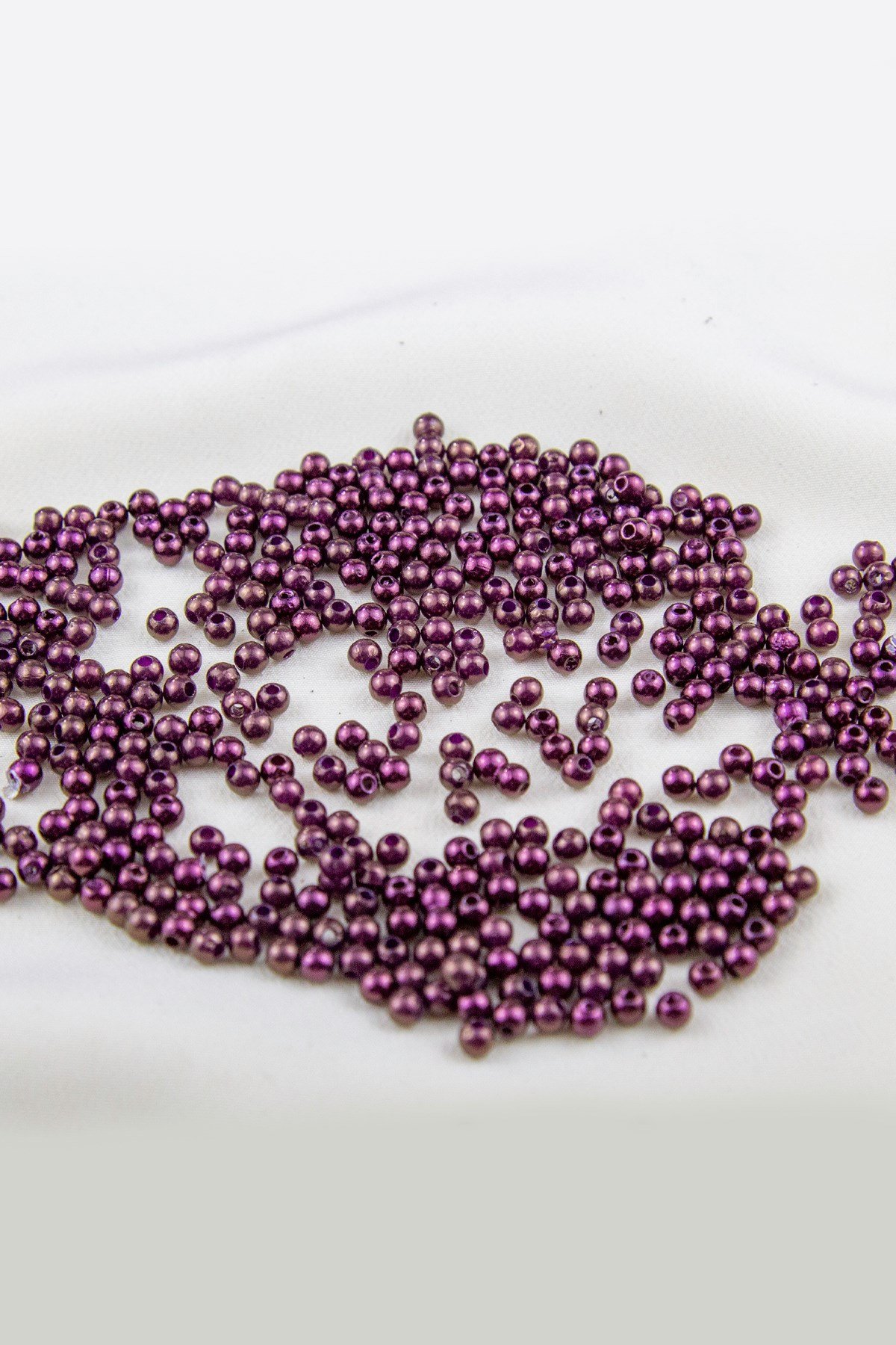 4 mm Kızıl Kahve Plastik İnci Boncuk Aksesuar Takı Malzemesi (25 Gr)