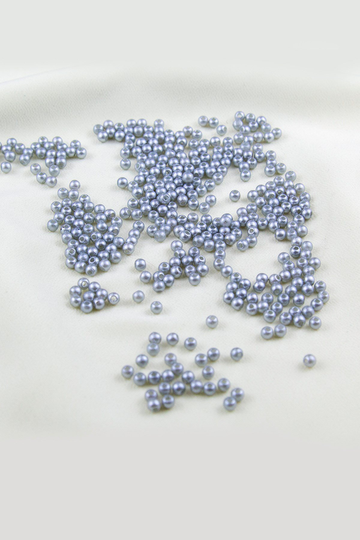 4 mm Koyu Gri1 Plastik İnci Boncuk Aksesuar Takı Malzemesi (25 Gr)