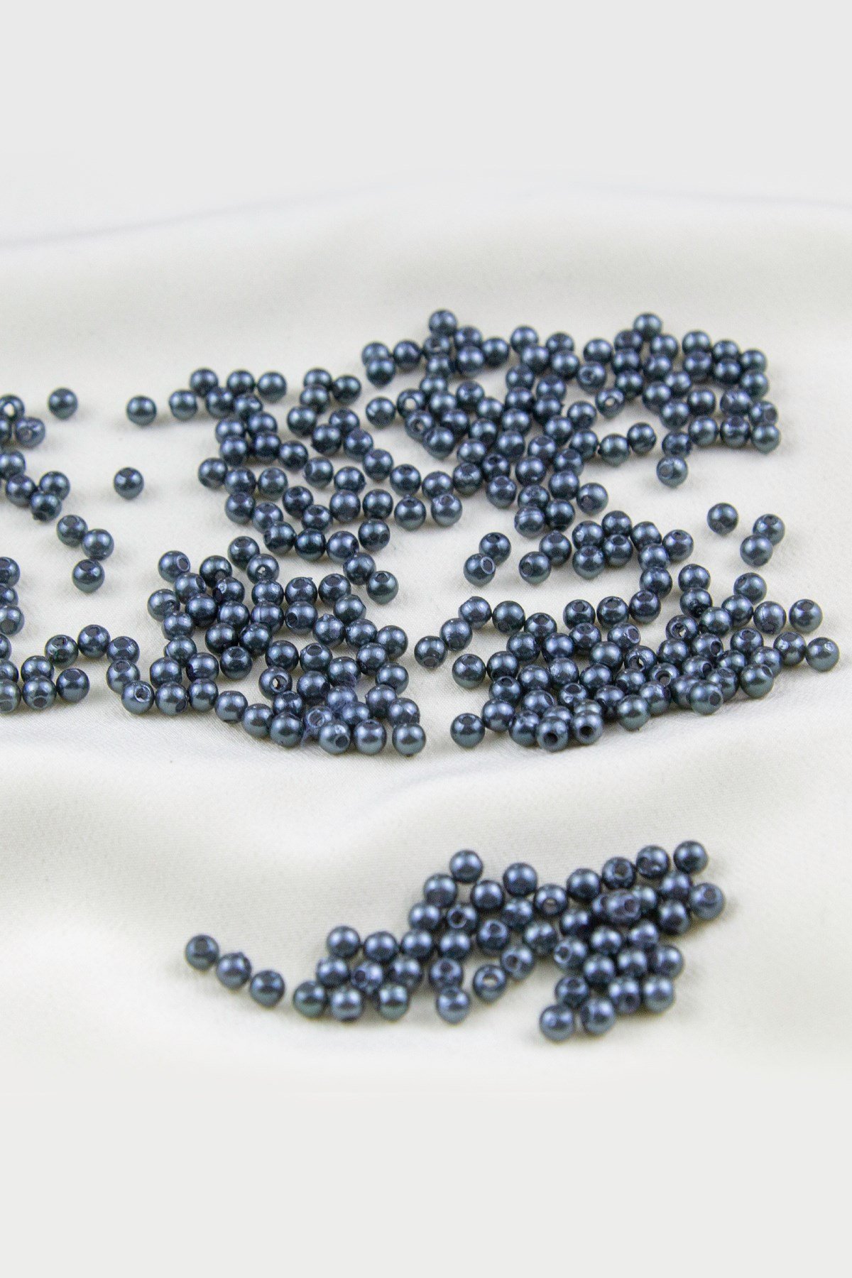 4 mm Koyu Petrol Mavisi Plastik İnci Boncuk Aksesuar Takı Malzemesi (25 Gr)