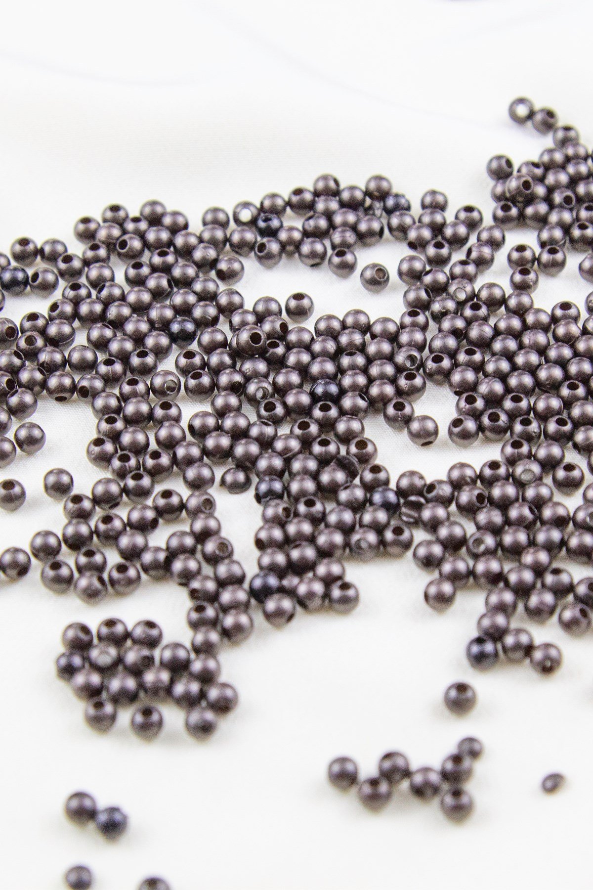 4 mm Koyu Zeytin Yeşili Plastik İnci Boncuk Aksesuar Takı Malzemesi (25 Gr)