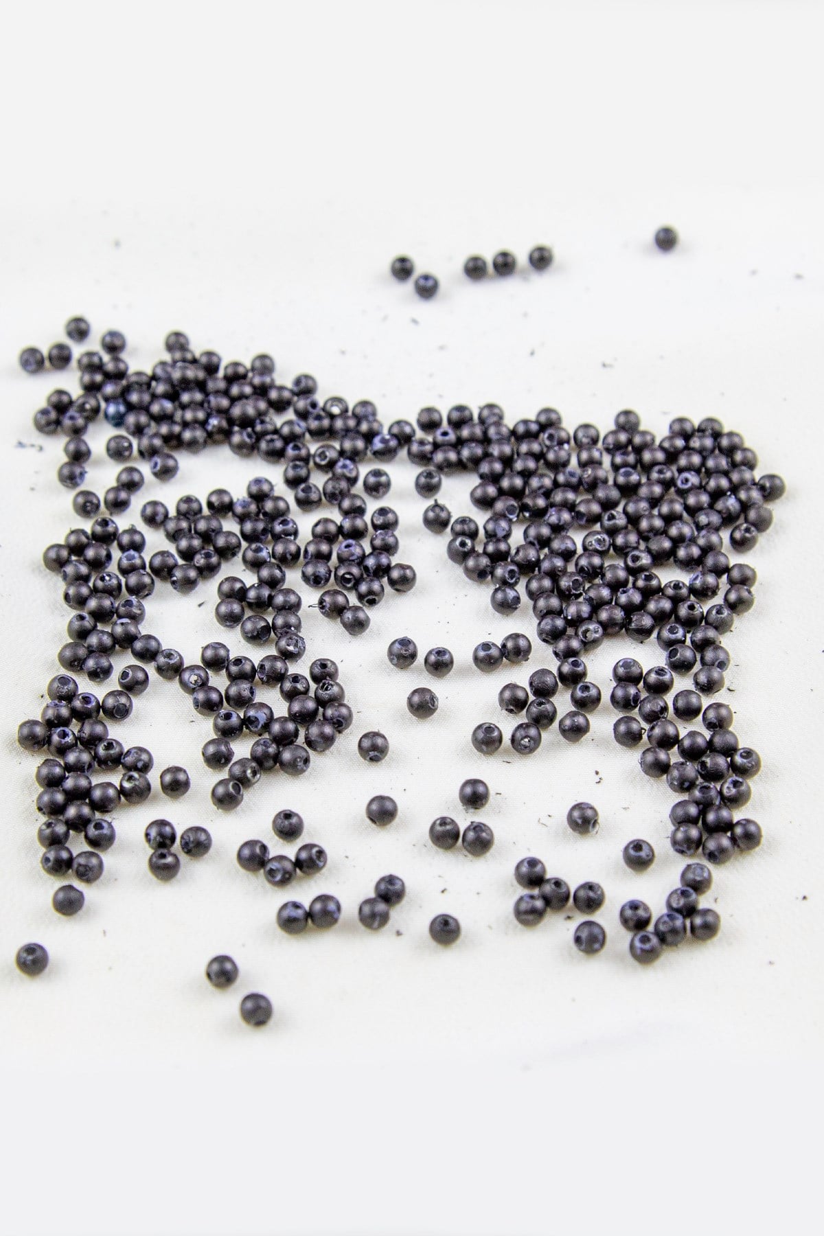 4 mm Mat Siyah1 Plastik İnci Boncuk Aksesuar Takı Malzemesi (25 Gr)