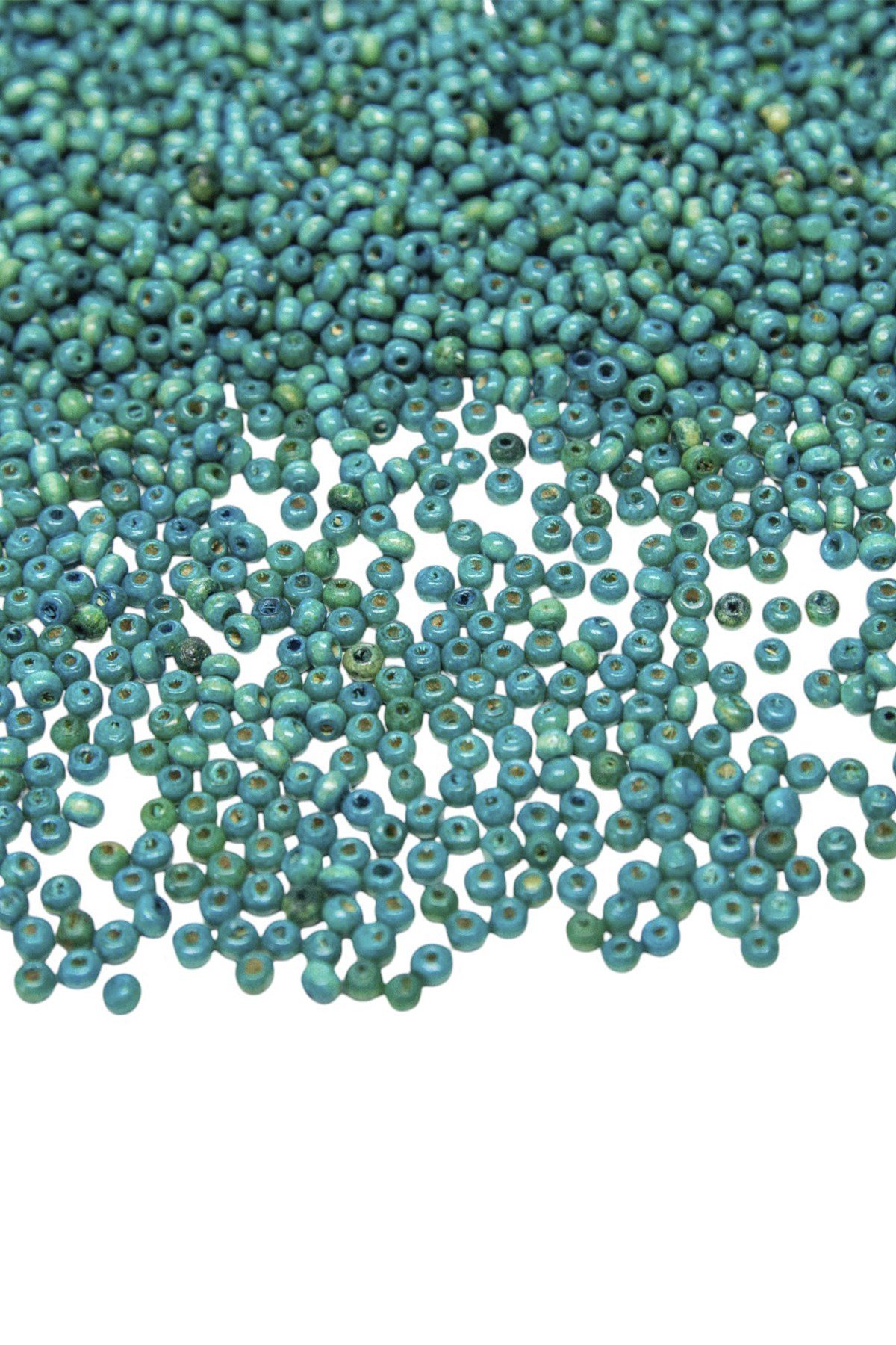 4 Mm Turkuaz Renk Ahşap Boncuk 30 gr (800 ADET)