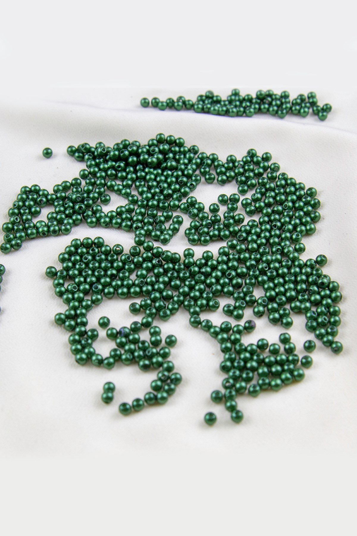 4 mm Turkuaz Yeşili Plastik İnci Boncuk Aksesuar Takı Malzemesi (25 Gr)