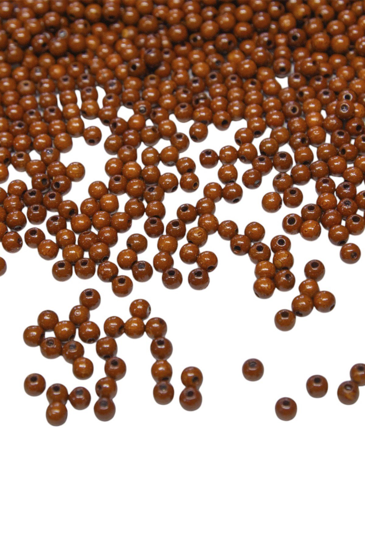 5 mm Açık Kahve Ahşap Boncuk 50 gr