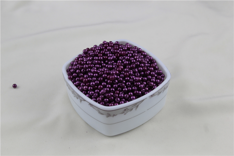 5 mm Fuşya Koyu Renk İnci Boncuk 30 Gr (Kolye, Bileklik, Küpe ve Takı Yapımı)
