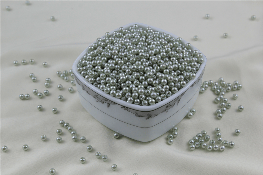 5 mm Gri İnci Boncuk 30 Gr (Kolye, Bileklik, Küpe ve Takı Yapımı)