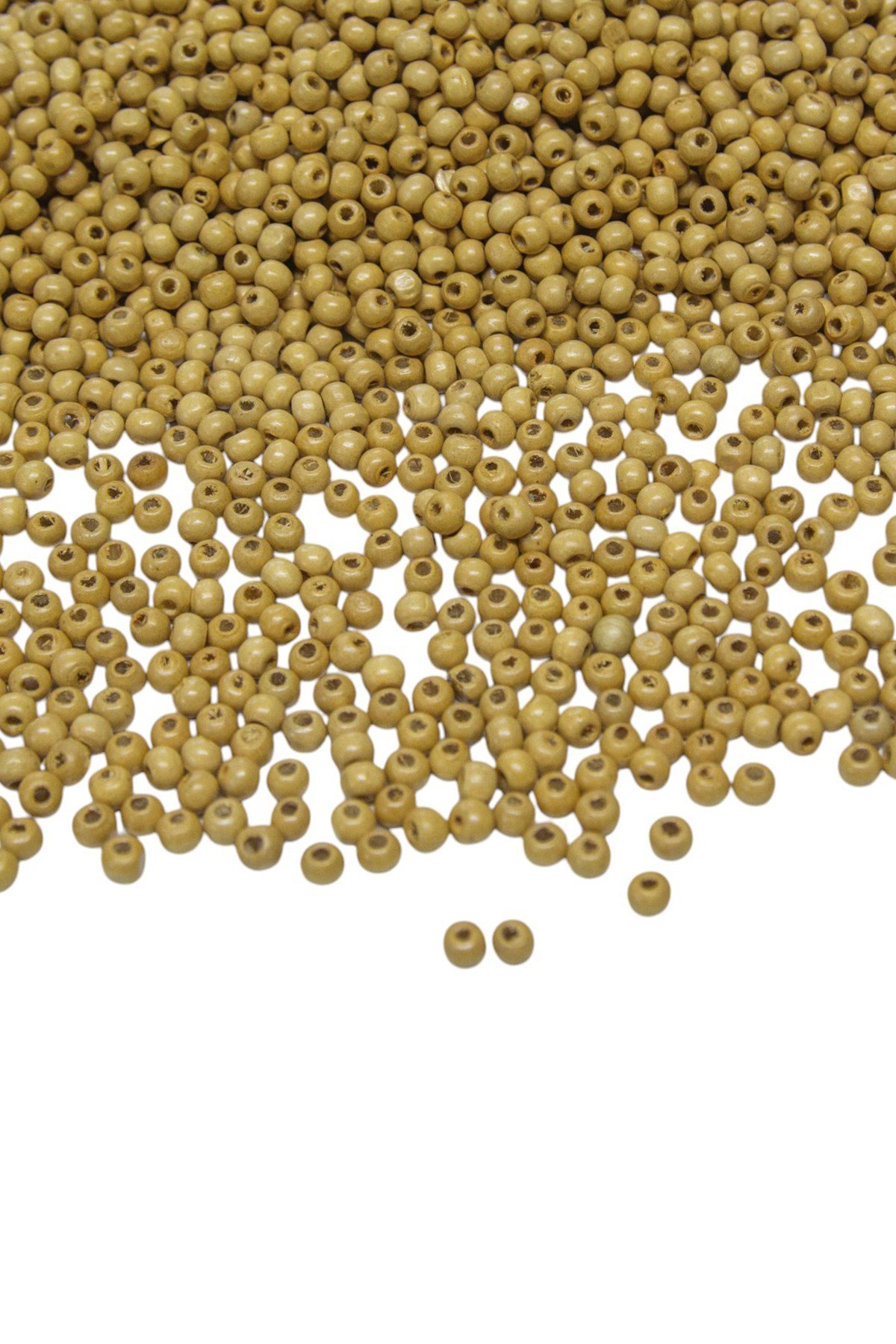 5 Mm Ham Rengi Ahşap Boncuk 30 gr (560 ADET)