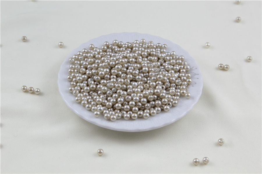 5 mm İnci Krem Tonlu Boncuk 30 Gr (Kolye, Bileklik, Küpe ve Takı Yapımı)