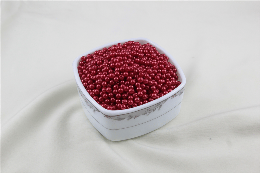 5 mm Kırmızı İnci Boncuk 30 Gr (Kolye, Bileklik, Küpe ve Takı Yapımı)