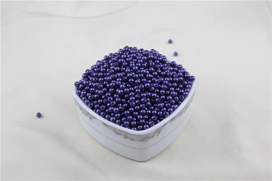 5 mm Koyu Canlı Mor İnci Boncuk 30 Gr (Kolye, Bileklik, Küpe ve Takı Yapımı)