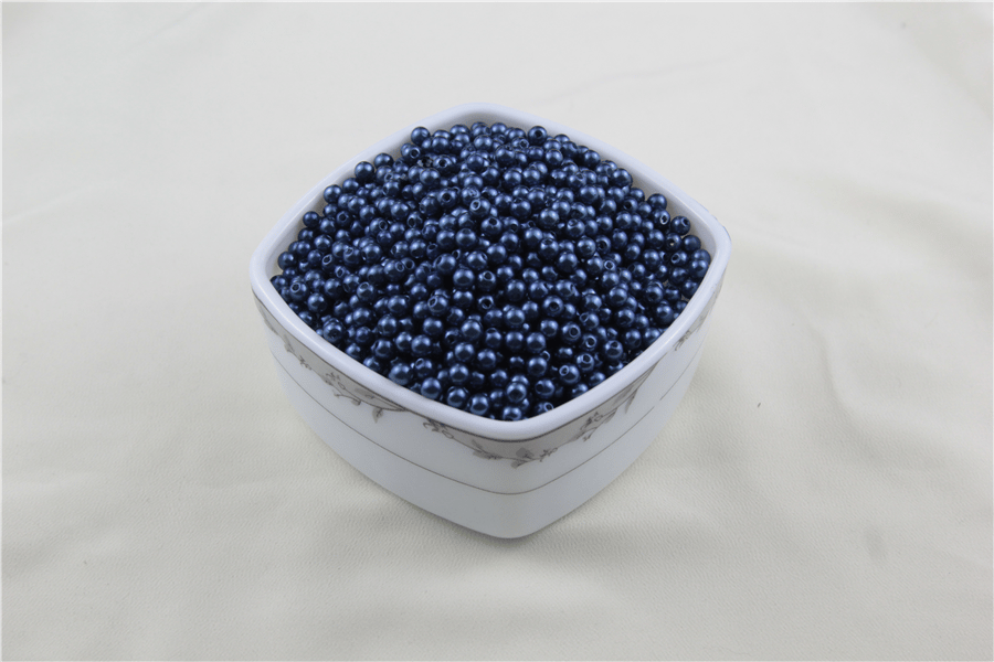 5 mm Koyu Füme Mavi İnci Boncuk 30 Gr (Kolye, Bileklik, Küpe ve Takı Yapımı)
