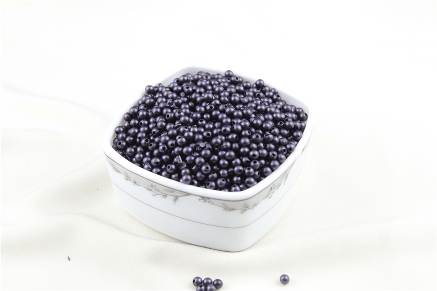 5 mm Koyu Karışık Mor Tonlarında İnci Boncuk 30 Gr (Kolye, Bileklik, Küpe ve Takı Yapımı)