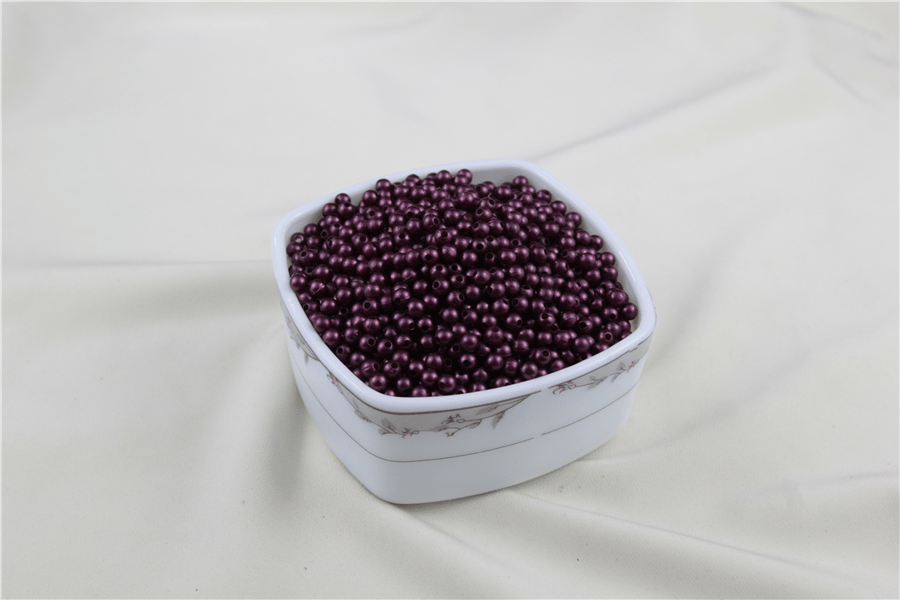 5 mm Koyu Mürdüm İnci Boncuk 30 Gr (Kolye, Bileklik, Küpe ve Takı Yapımı)