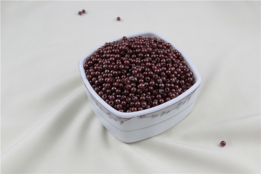 5 mm Koyu Mürdüm İnci Boncuk 30 Gr (Kolye, Bileklik, Küpe ve Takı Yapımı)