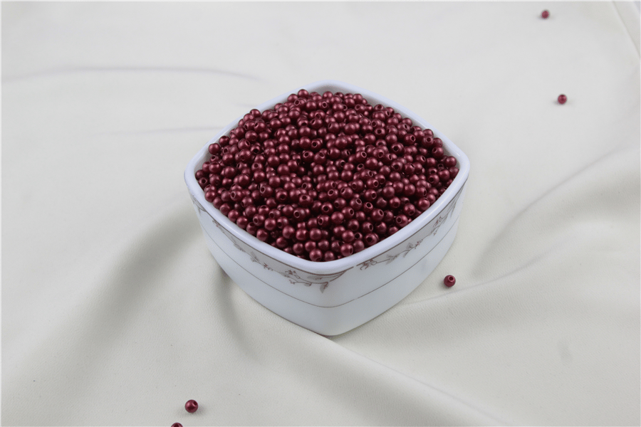 5 mm Koyu Pastel Kırmızı İnci Boncuk 30 Gr (Kolye, Bileklik, Küpe ve Takı Yapımı)
