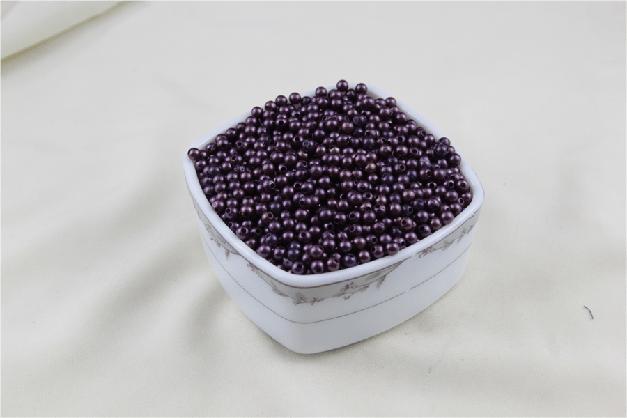 5 mm Koyu Patlıcan Rengi İnci Boncuk 30 Gr (Kolye, Bileklik, Küpe ve Takı Yapımı)
