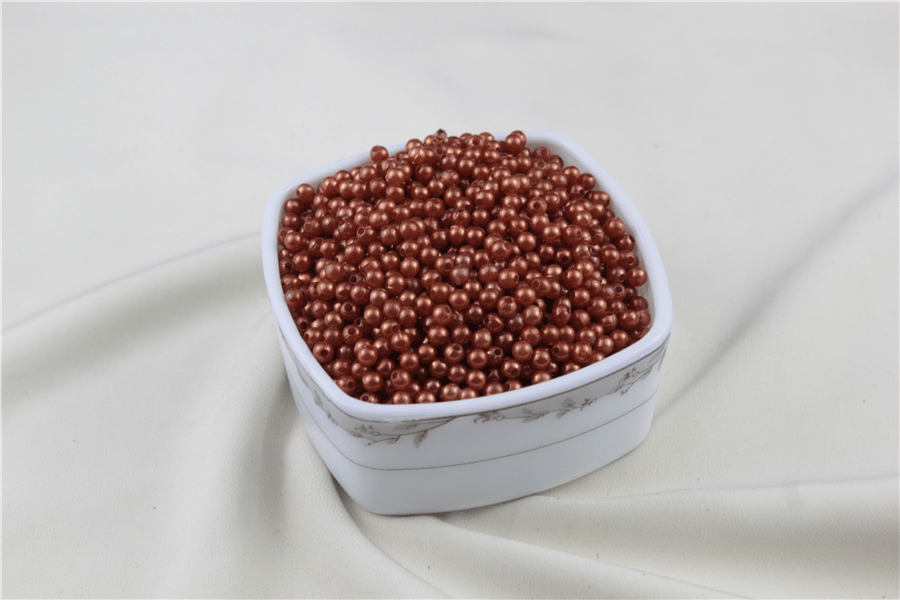 5 mm Koyu Turuncu Tonlarında İnci Boncuk 30 Gr (Kolye, Bileklik, Küpe ve Takı Yapımı)