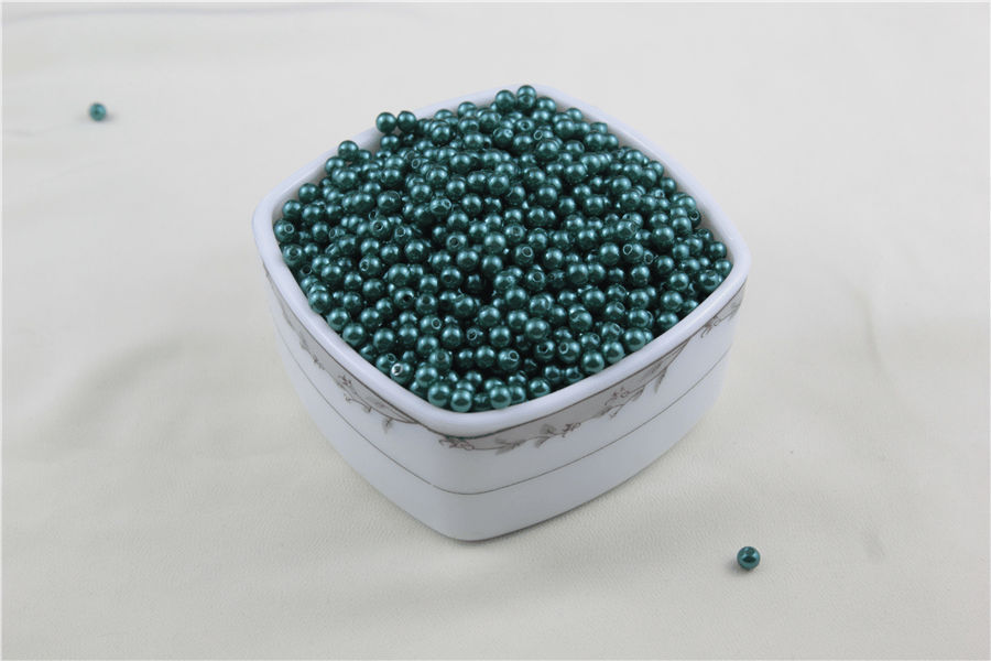 5 mm Koyu Yeşil İnci Boncuk 30 Gr (Kolye, Bileklik, Küpe ve Takı Yapımı)