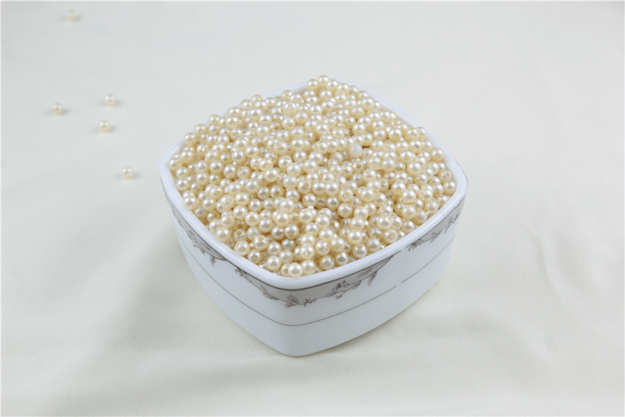 5 mm Krem İnci Boncuk 30 Gr (Kolye, Bileklik, Küpe ve Takı Yapımı)