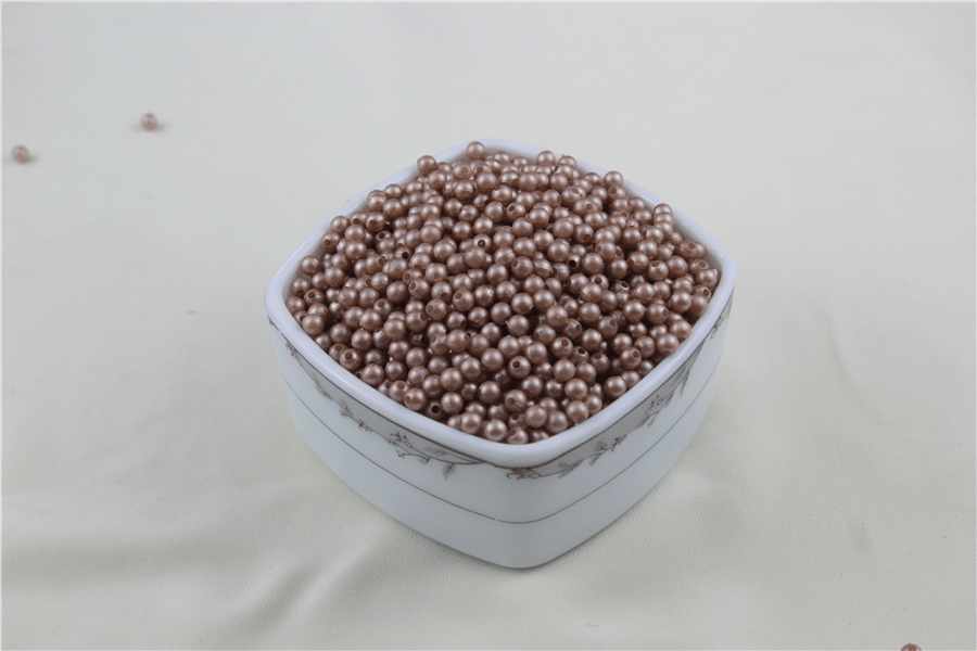 5 mm Mat Şampanya Rengi İnci Boncuk 30 Gr (Kolye, Bileklik, Küpe ve Takı Yapımı)