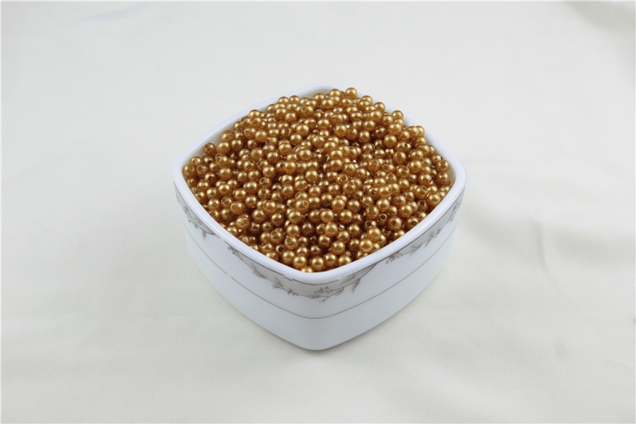 5 mm Metalik Açık Altın Sarısı İnci Boncuk 30 Gr (Kolye, Bileklik, Küpe ve Takı Yapımı)