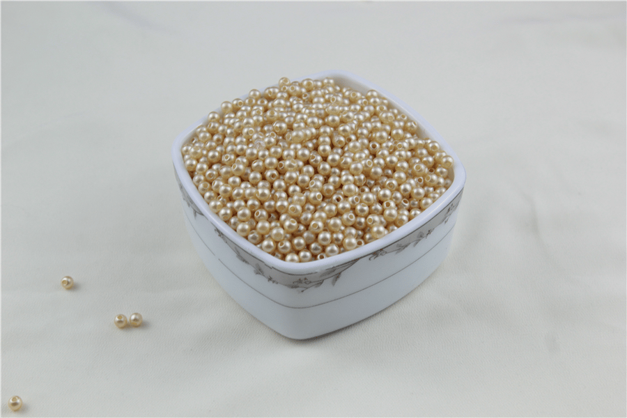 5 mm Metalik Krem İnci Boncuk 30 Gr (Kolye, Bileklik, Küpe ve Takı Yapımı)