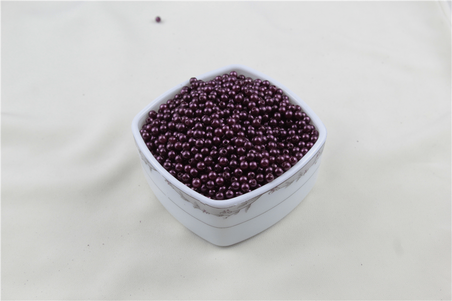 5 mm Mor Parlak Tonlarda İnci Boncuk 30 Gr (Kolye, Bileklik, Küpe ve Takı Yapımı)