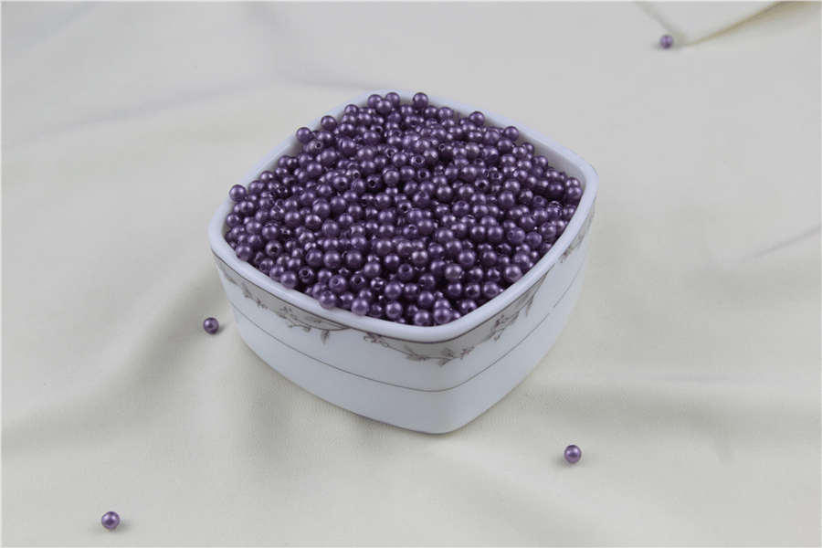 5 mm Mor Soluk Tonlu İnci Boncuk 30 Gr (Kolye, Bileklik, Küpe ve Takı Yapımı)