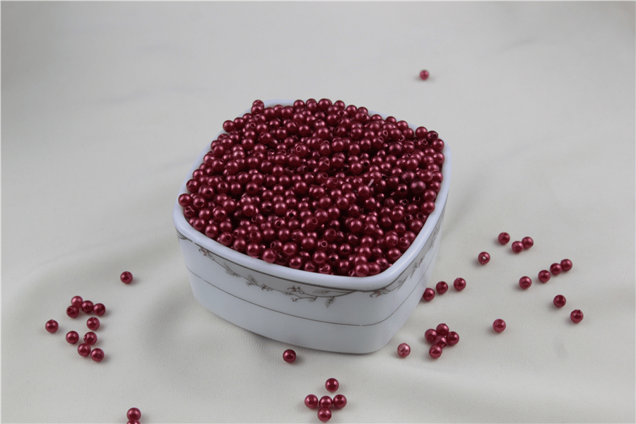 5 mm Pembe Tonunda Kırmızı İnci Boncuk 30 Gr (Kolye, Bileklik, Küpe ve Takı Yapımı)
