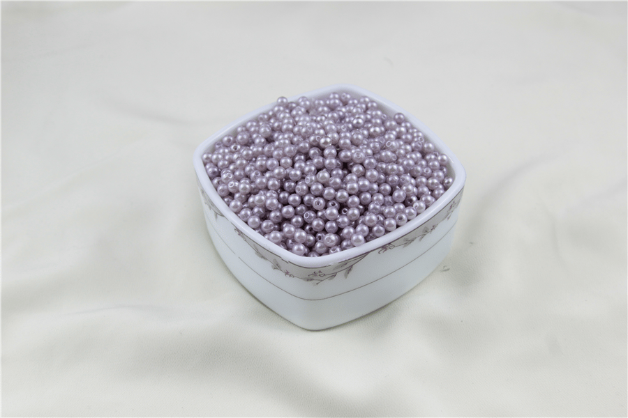 5 mm Soluk Açık Mor İnci Boncuk 30 Gr (Kolye, Bileklik, Küpe ve Takı Yapımı)