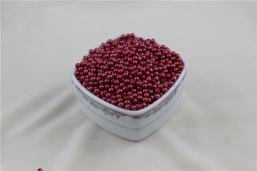 5 mm Soluk Kırmızı İnci Boncuk 30 Gr (Kolye, Bileklik, Küpe ve Takı Yapımı)