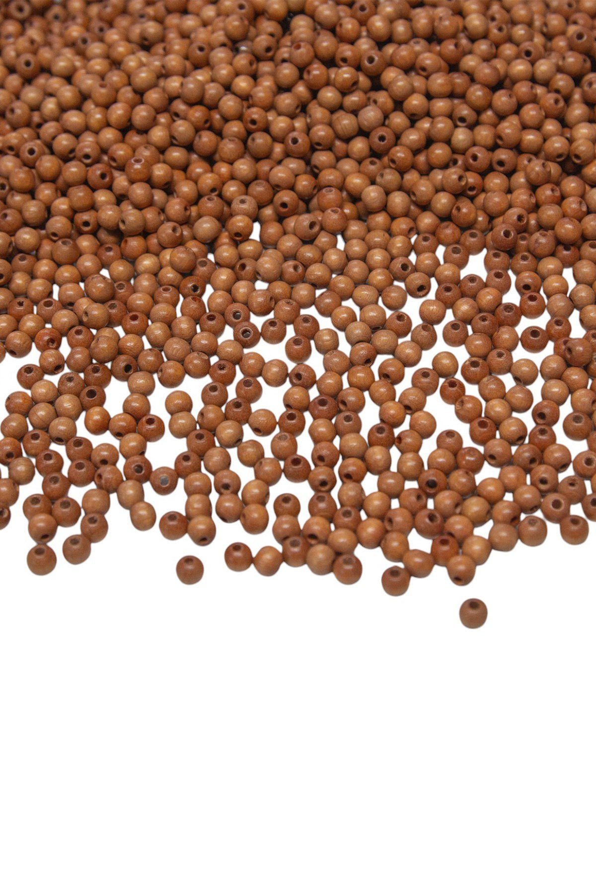 5 mm Turuncu Ahşap Boncuk 50 gr
