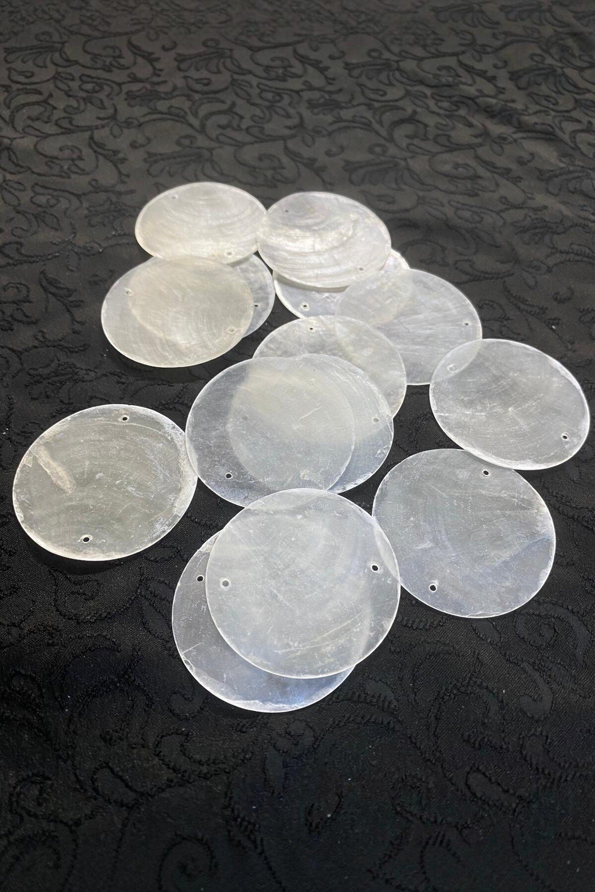 50 mm Yandan Çift Delikli Doğaltaş Çanta Pulu (5 Adet)