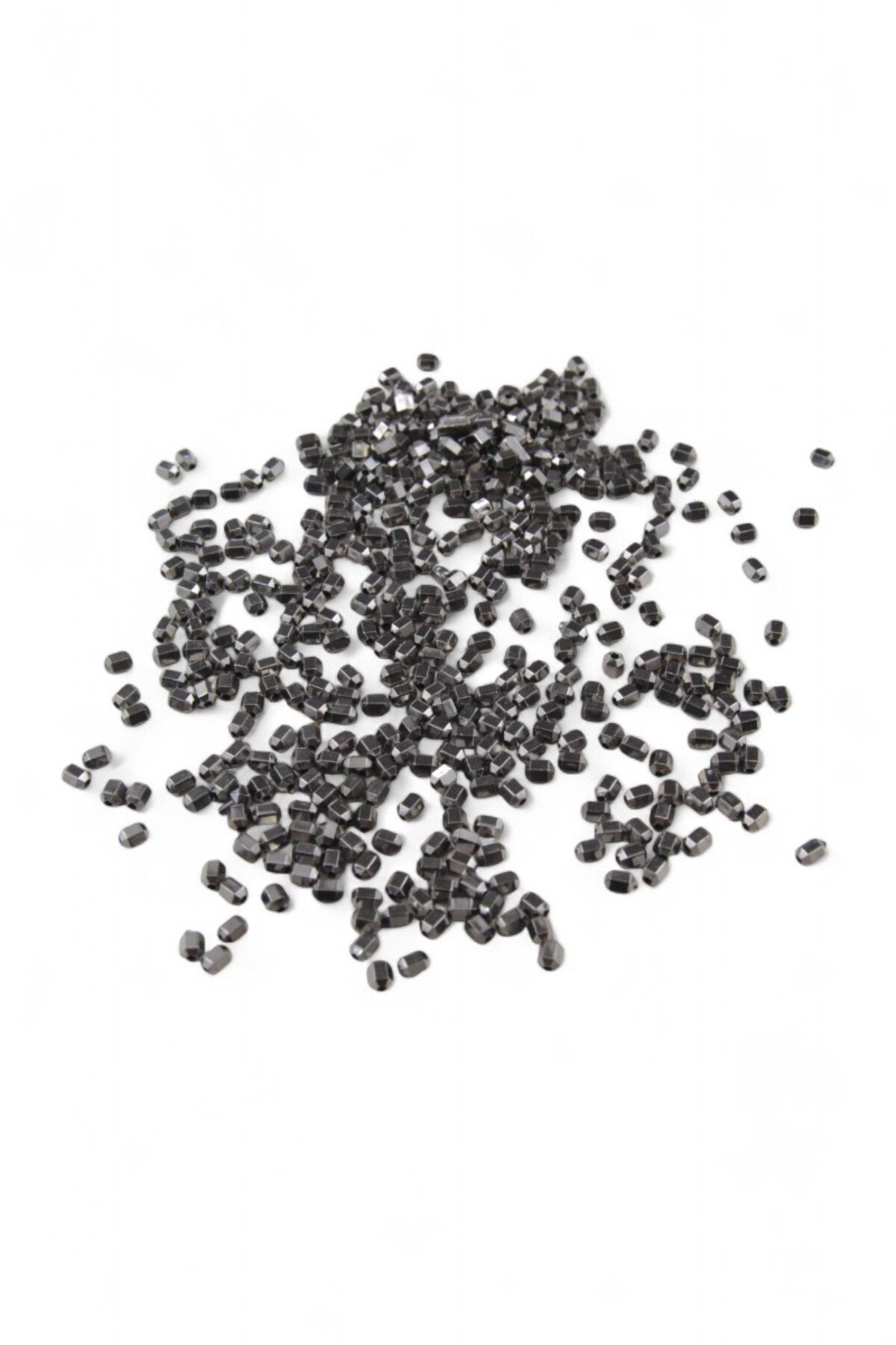 5x4 mm Metalik Gri Boncuk (30 Gr 660 Adet)