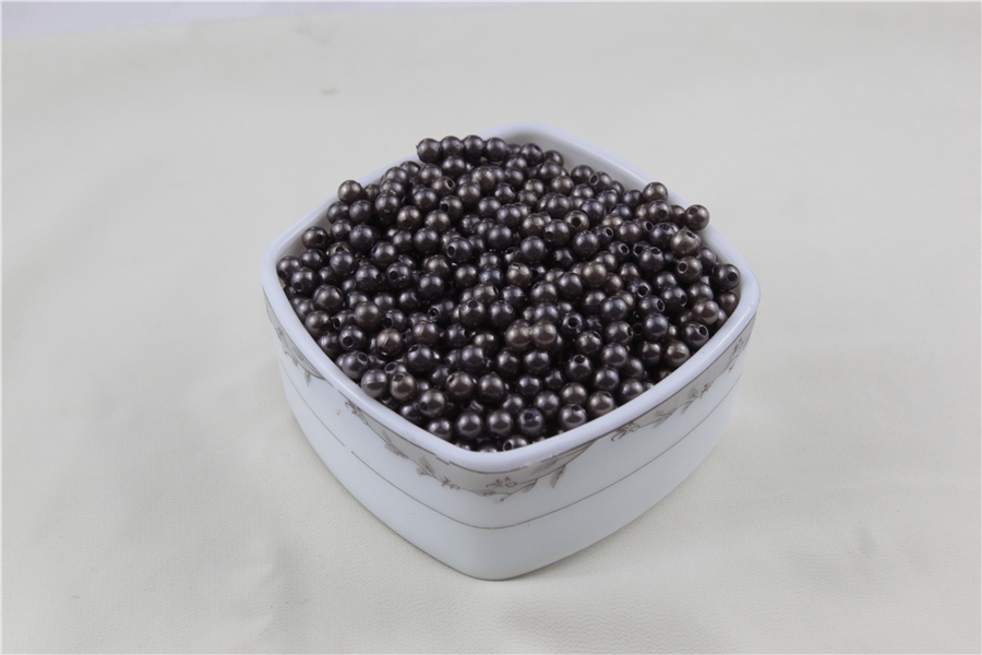 6 mm 2 Renk Karışık Koyu Gri İnci Boncuk 30 Gr (Kolye, Bileklik, Küpe ve Takı Yapımı)